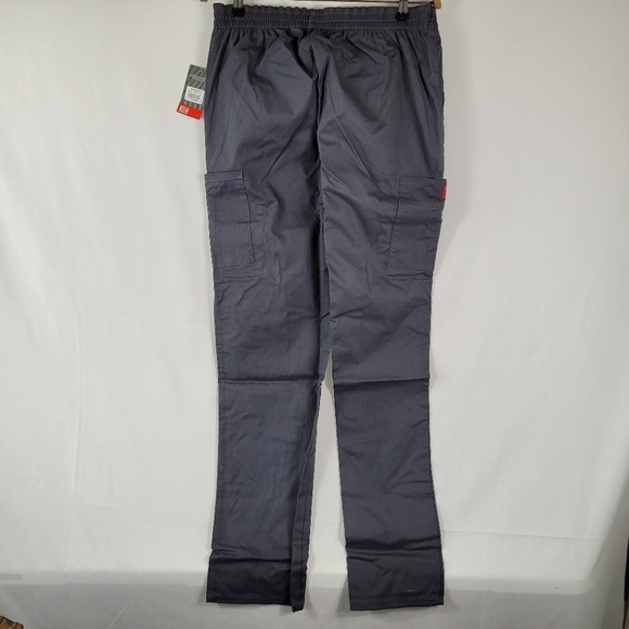 Dickies Natural Rise Tapered Leg Pull-On Tall Scrub Pant Pewter Sz Med NWT - Picture 4 of 8